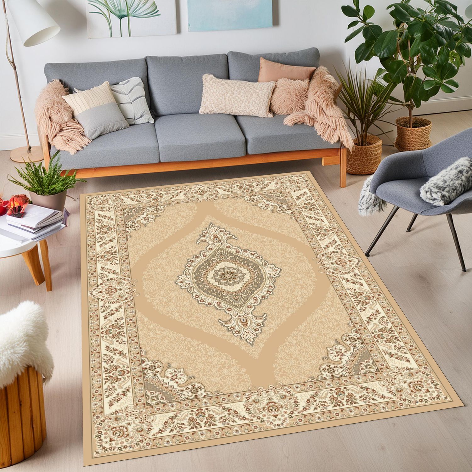 Royal Plus 5022 Area Rug Beige/Cream