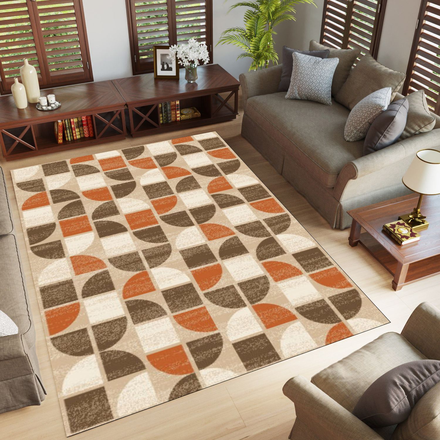Orlean 5792A Area rug Beige/Terra