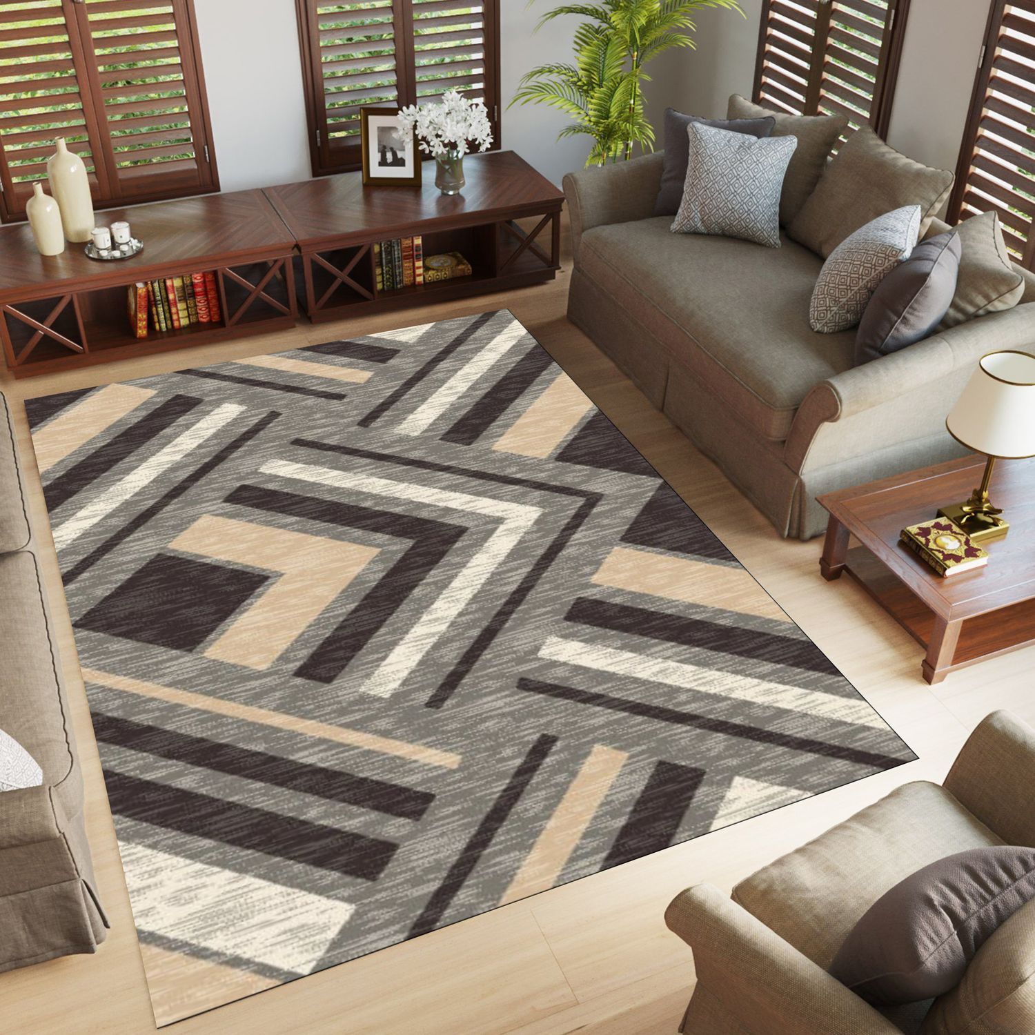 Orlean 5805A Area rug Grey/Beige