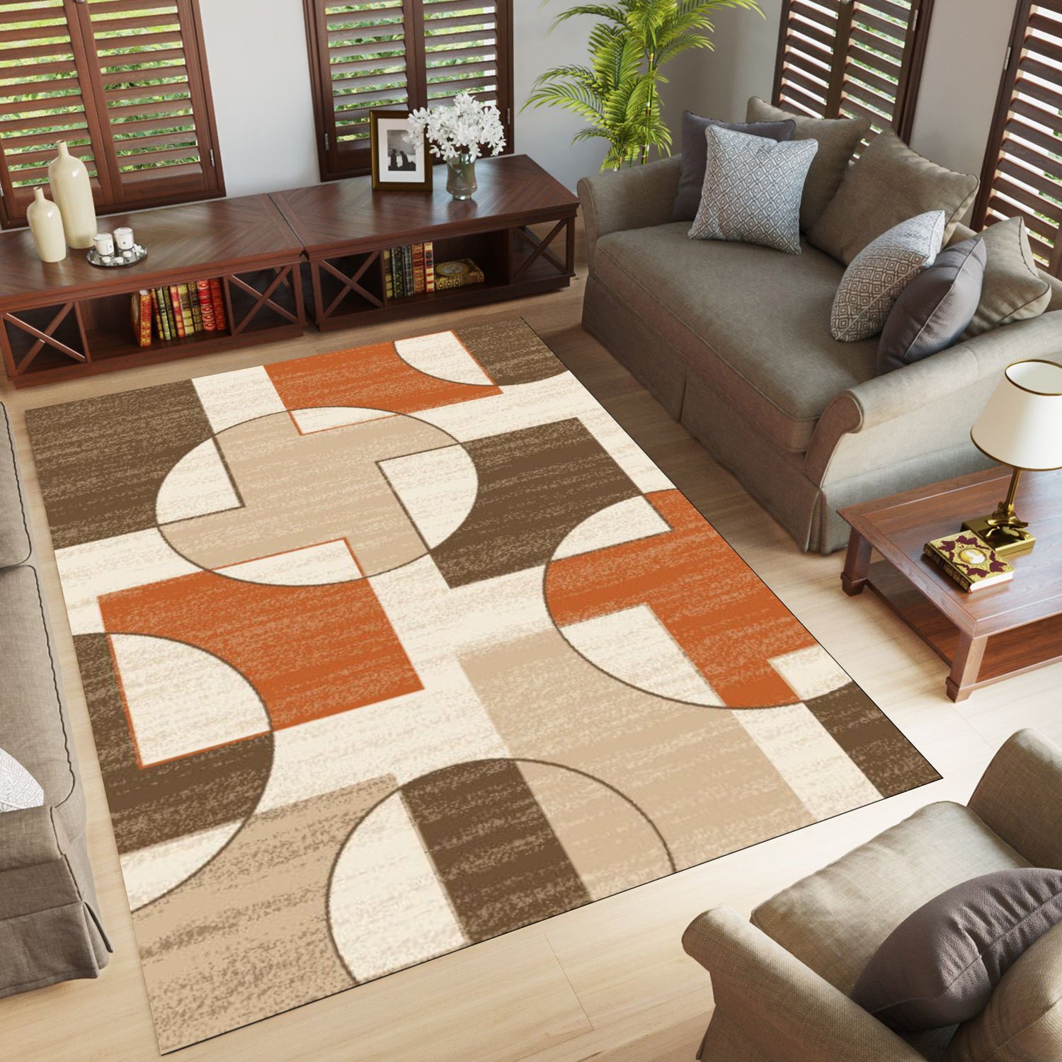 Orlean 5806A Area rug Beige/Terra