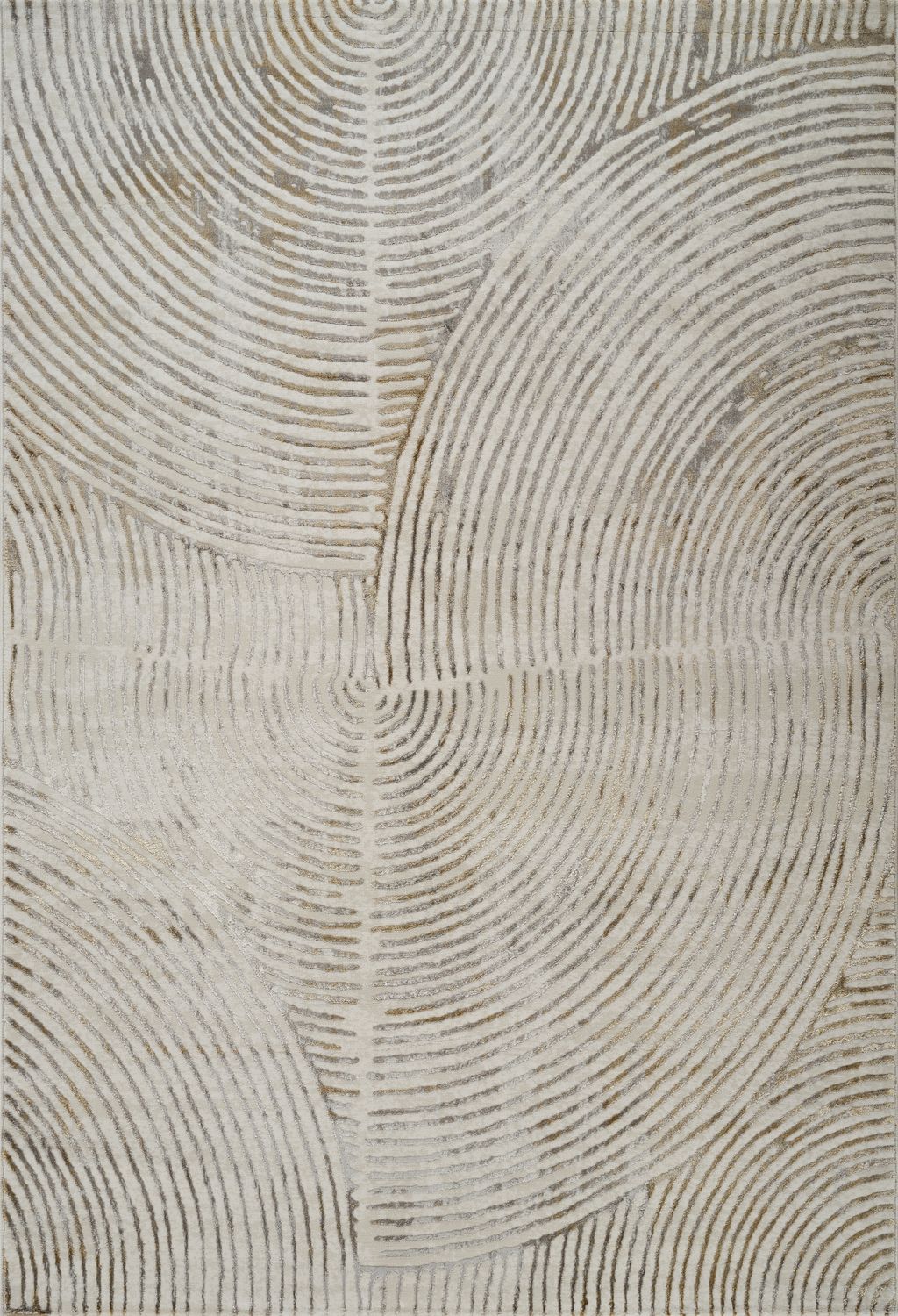 Viana 6181 Area Rug White/Gold