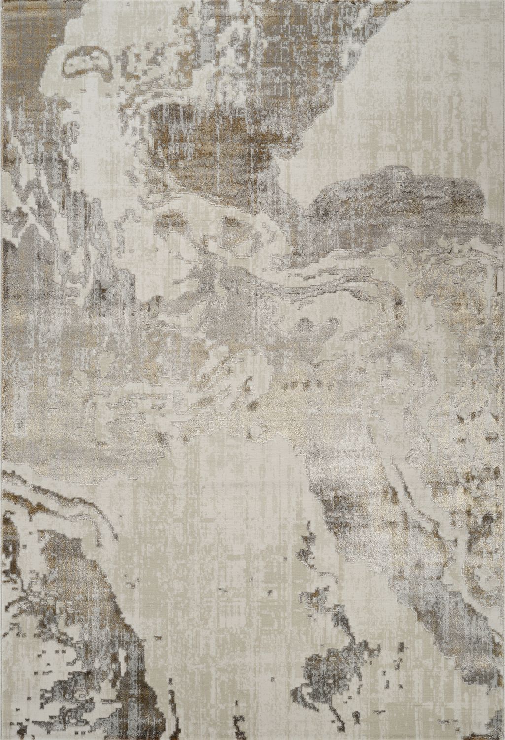 Viana 6330 Area Rug White/Gold