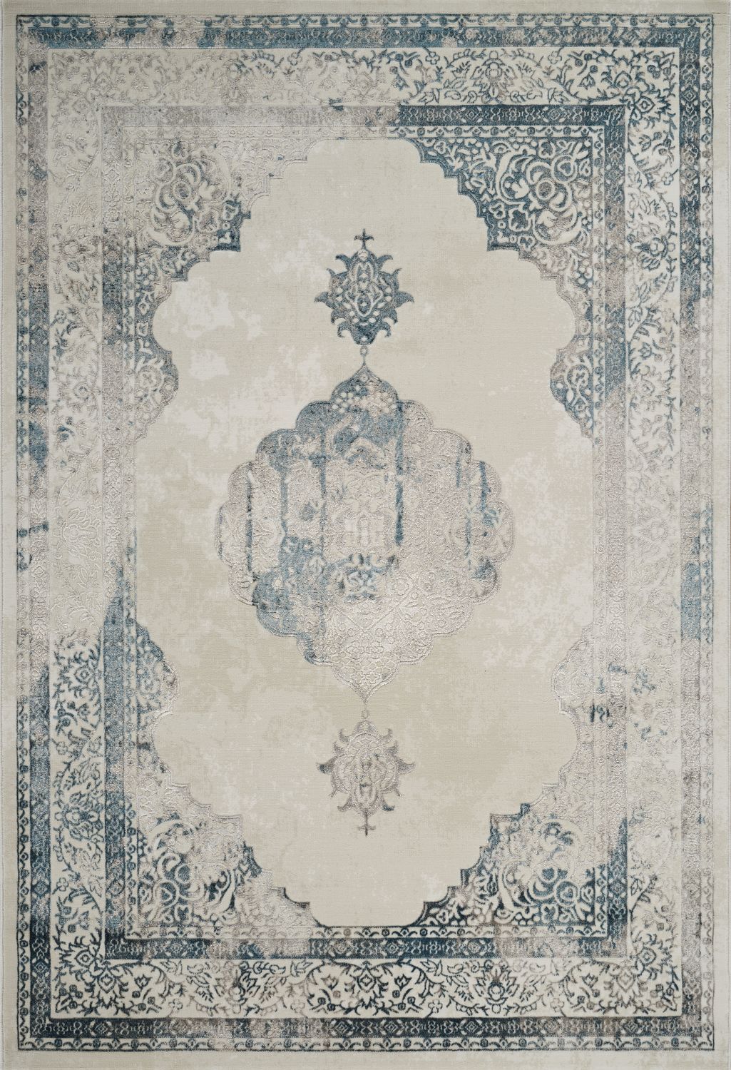 Viana 6341 Area Rug White/Blue