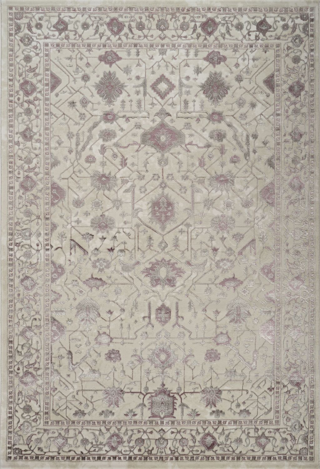 Viana 6344 Area Rug White/Lilac