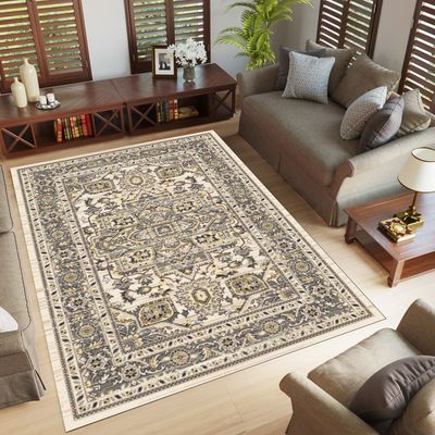 Orlean 5863A Area rug White/Yellow