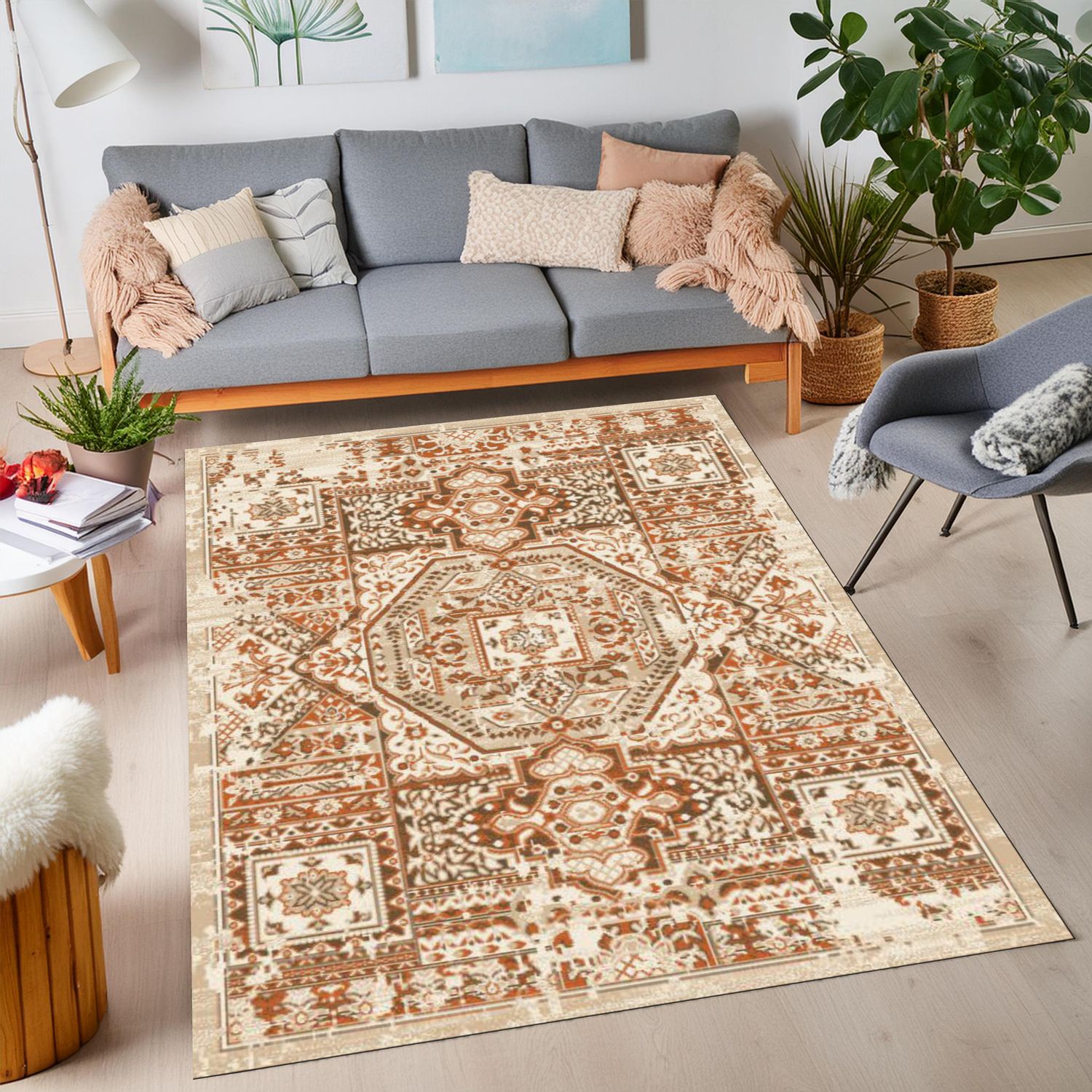 Orlean 5868A Area rug Beige/Terra