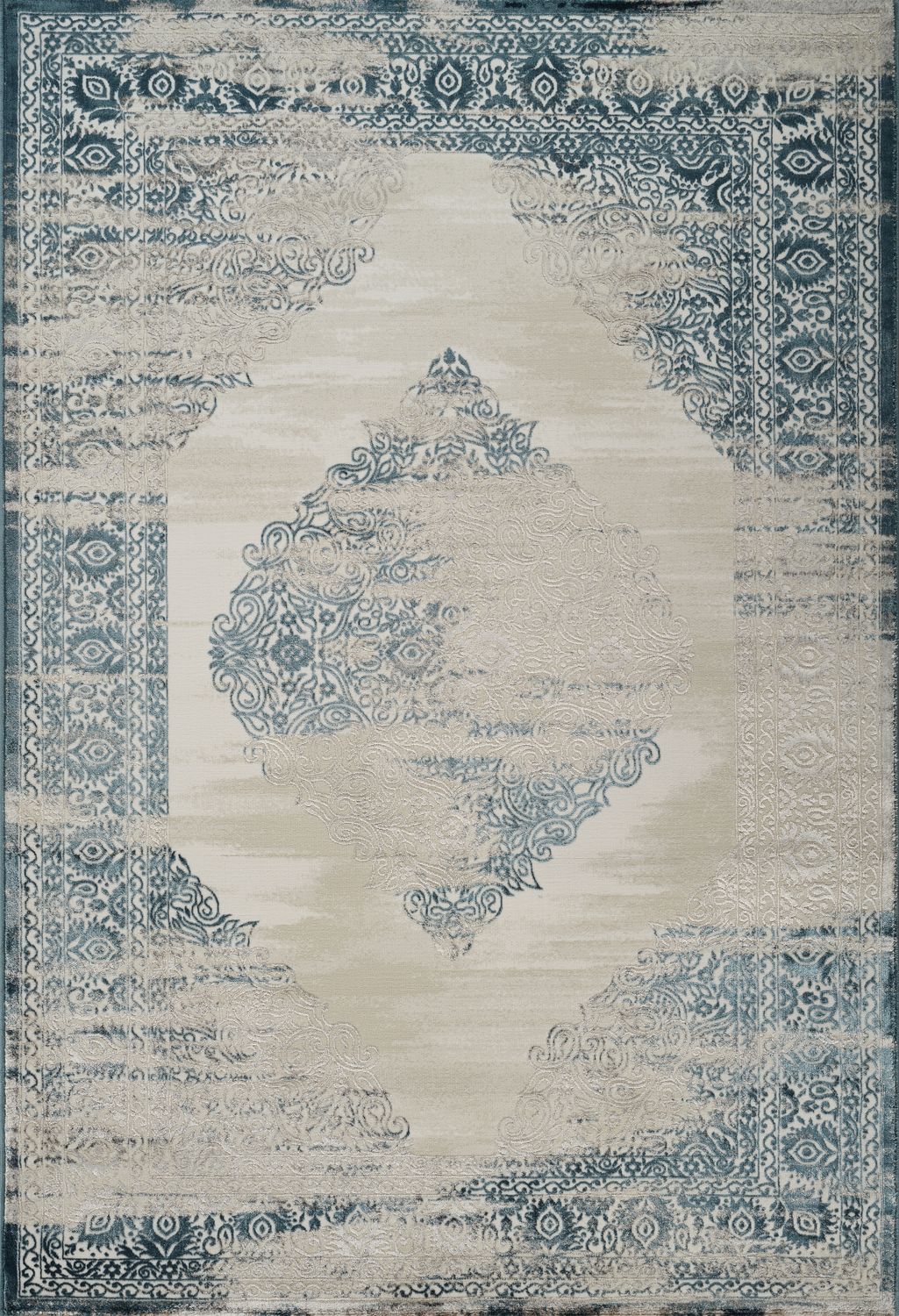 Viana 6772 Area Rug White/Blue