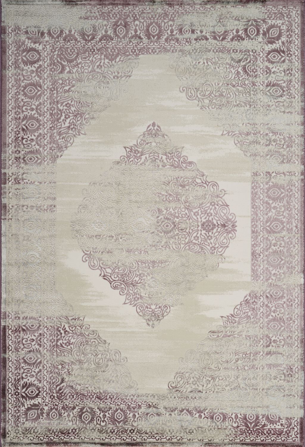 Viana 6772 Area Rug White/Lilac