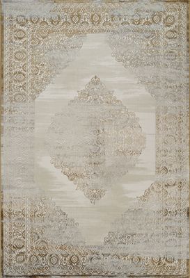 Viana 6772 Area Rug White/Gold