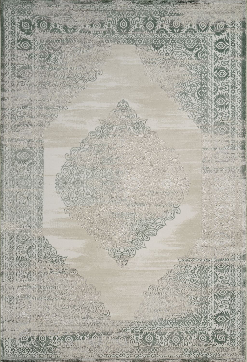 Viana 6772 Area Rug White/Green