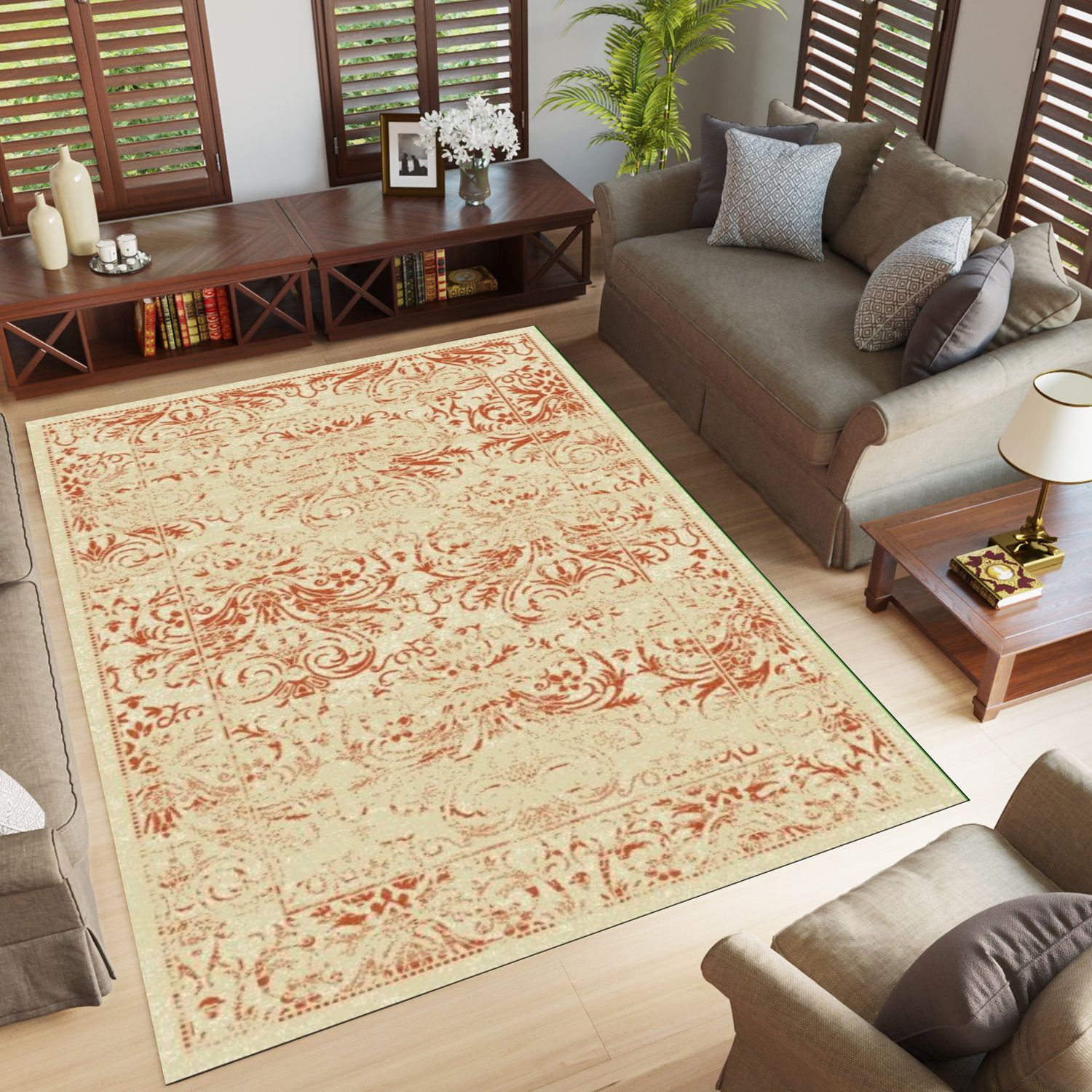 Moonwalk 3825 Area Rug Cream/Terra