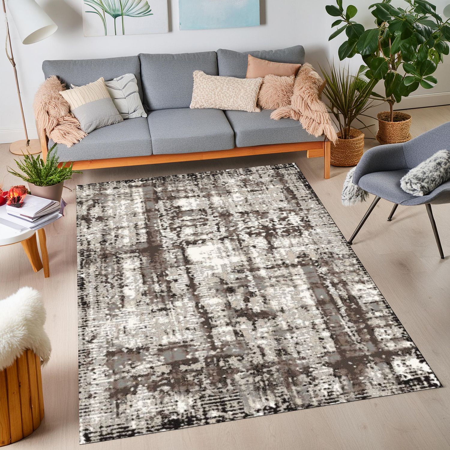 Jazz 5930A Area Rug WHITE / BEIGE