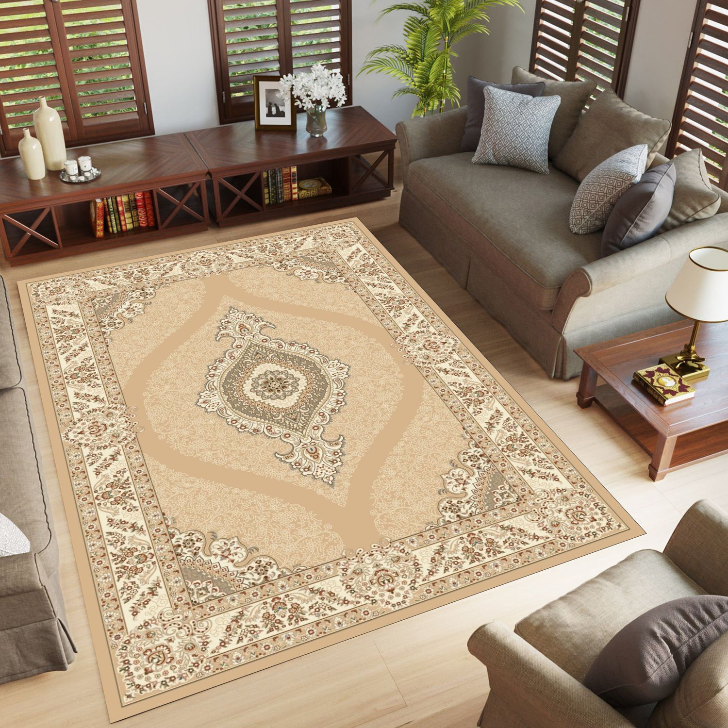 Royal Plus 5022 Area Rug Breige/Cream
