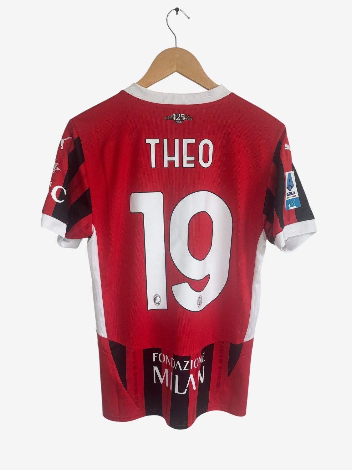 AC Milan Home Shirt  2024-2025 Theo ( S )