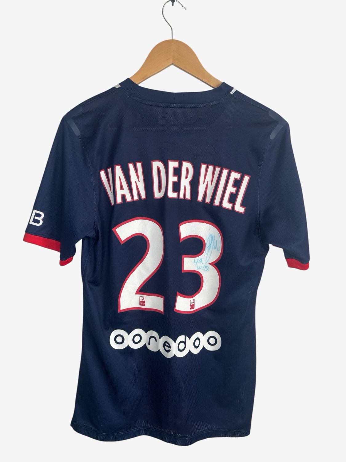 Matchworn PSG Home 2013/2014 Van Der Wiel ( M )