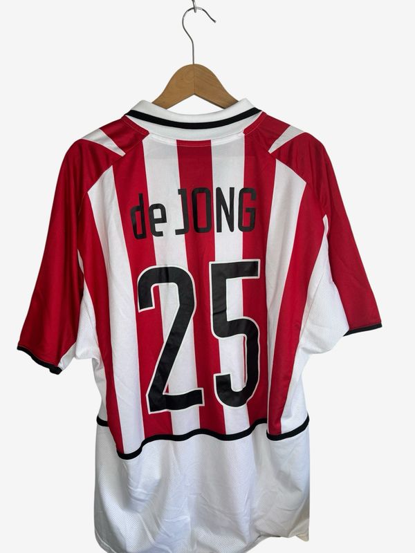 Matchworn/issued PSV Home 2002/2004 De Jong ( XL )