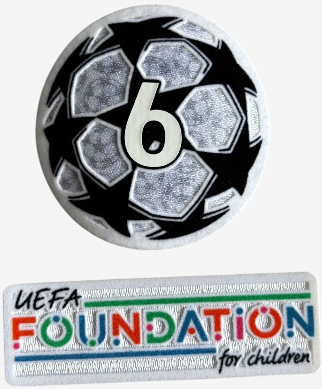 Champions League 6 keer winnaar Patch Combi ( Repro ) 