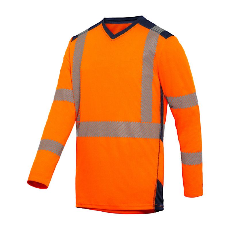 TSHIRBALL07-T-SHIRT HAUTE VISIBILITE BALI MANCHES LONGUES T2S