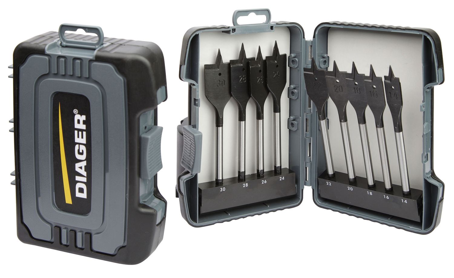 925C-COFFRET 9 MECHES PLATES A BOIS DIAGER