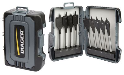 925C-COFFRET 9 MECHES PLATES A BOIS DIAGER