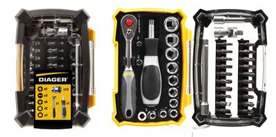 6000A-COFFRET EMBOUTS TORSION ET DOUILLES 38 PCS DIAGER