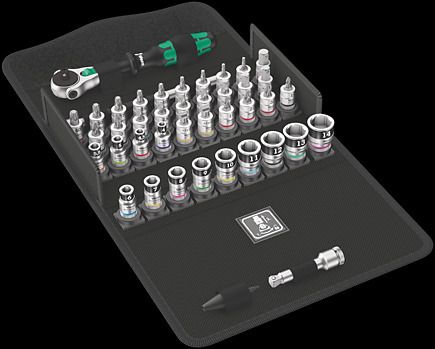 8100 SA-COFFRET JEU A CLIQUET ZYKLOP SPEED WERA