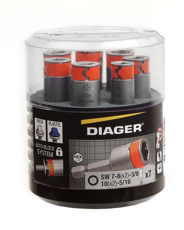 U601-COFFRET DOUILLE DE VISSAGE POWER DIAGER