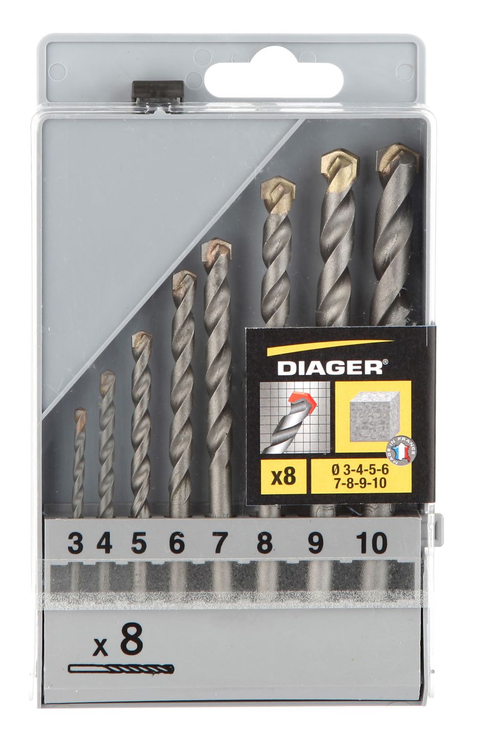 250C-COFFRET FORET BETON EMMANCHEMENT CYLINDRIQUE FLASH DIAGER