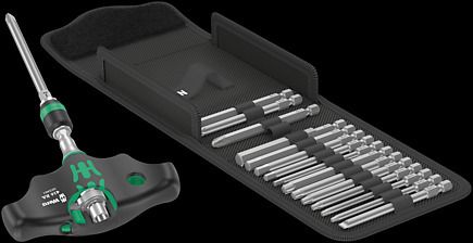 KRAFTFORM KOMPAKT 400 RA SET 1, 17 PIECES WERA