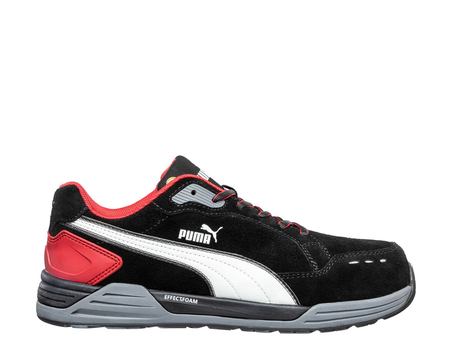644630-CHAUSSURES DE SECURITE AIRTWIST BLK RED LOW S3 PUMA SAFETY