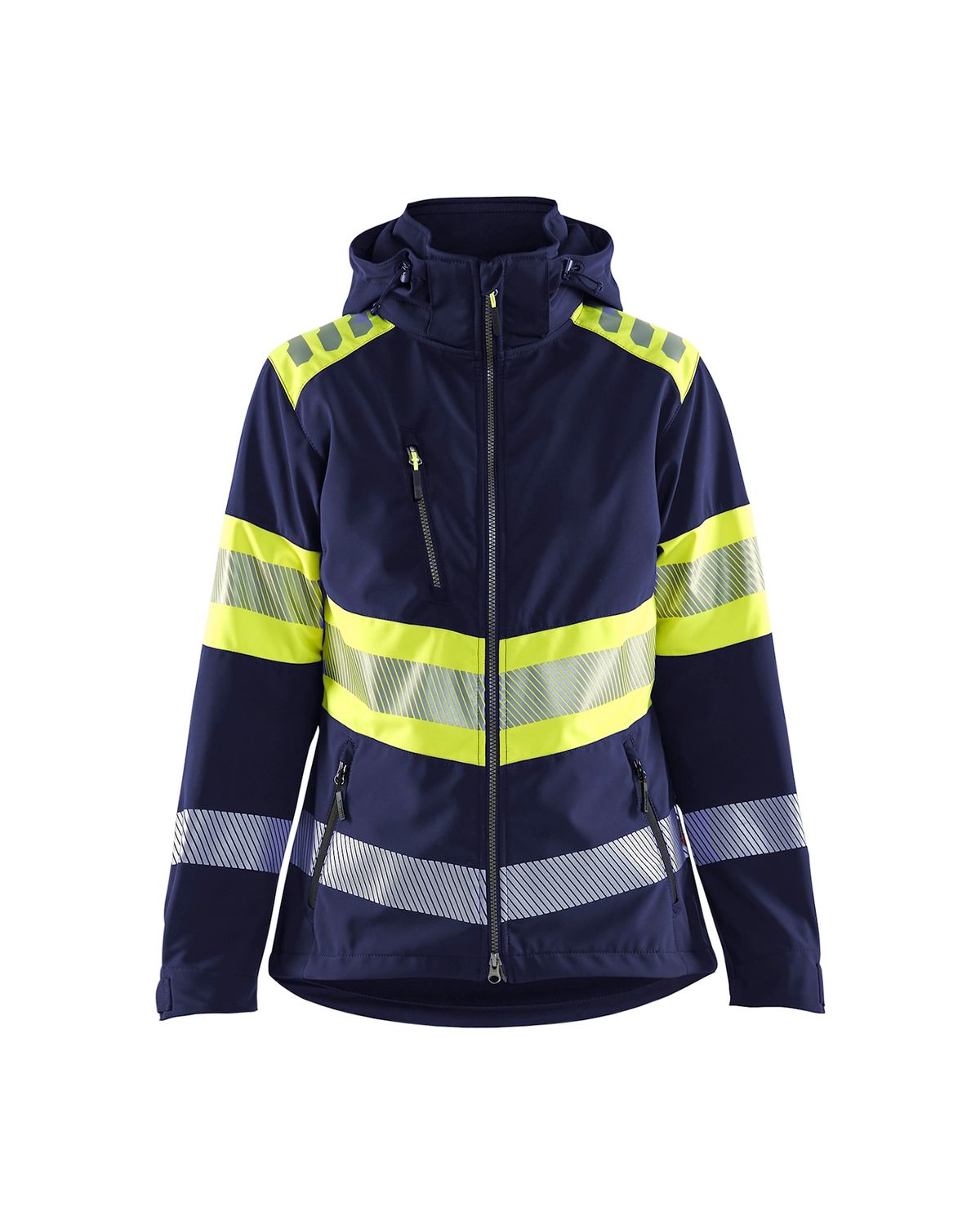 44042513-VESTE SOFTSHELL A CAPUCHE HAUTE-VISIBILITE FEMME BLAKLADER