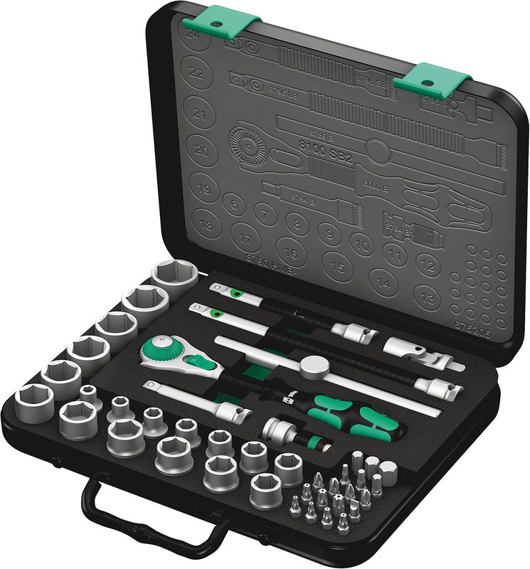 8100 SA2-COFFRET JEU A CLIQUET ZYKLOP SPEED WERA