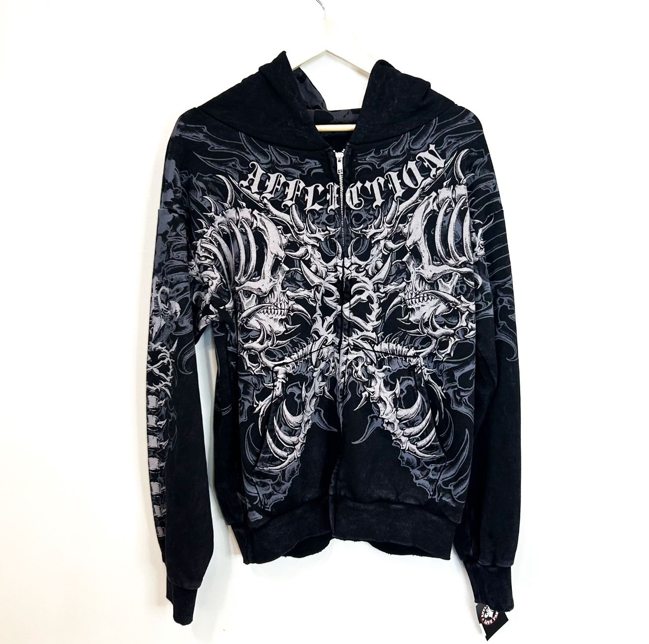 Ken Carson x Affliction Gorecore Lament Zip Hoodie, Size: M