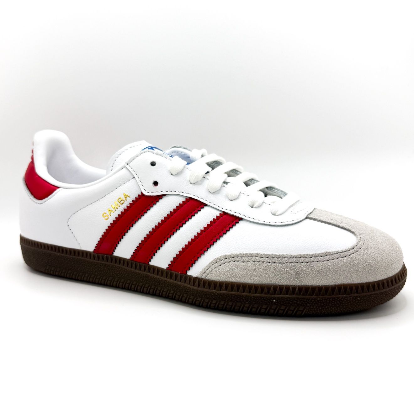 adidas Samba White Red, Size: 6.5