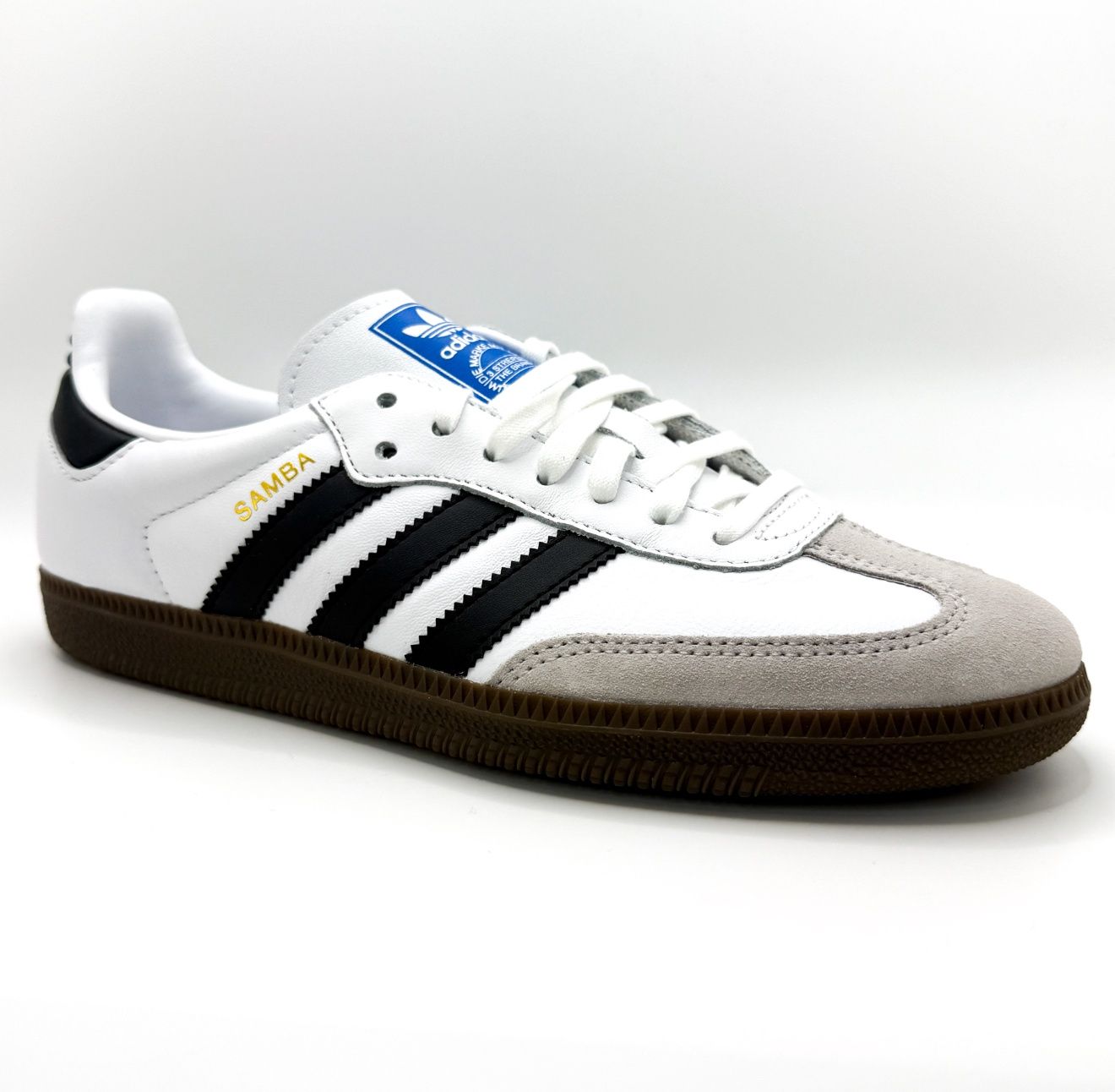 adidas Samba White Black, Size: 7