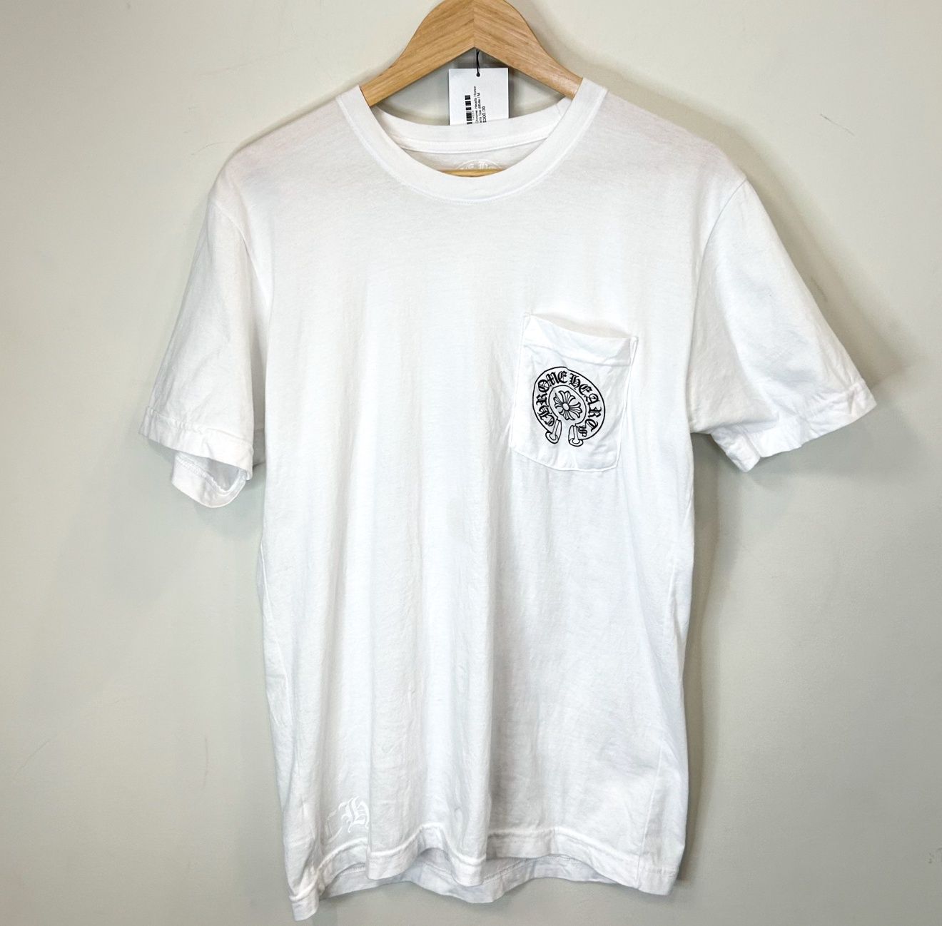 Pre-Owned Chrome Hearts Horse Shoe Miami Tee White, Size: M