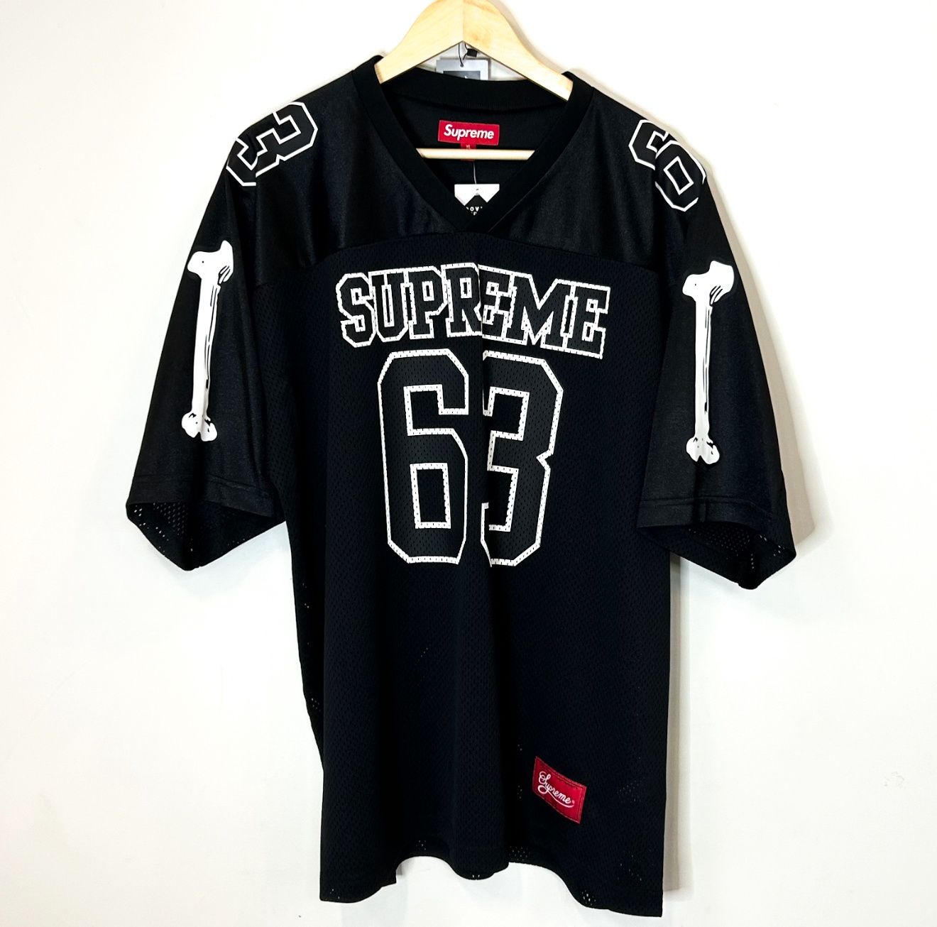 Supreme Bones S/S Jersey, Color: Black, Size: L