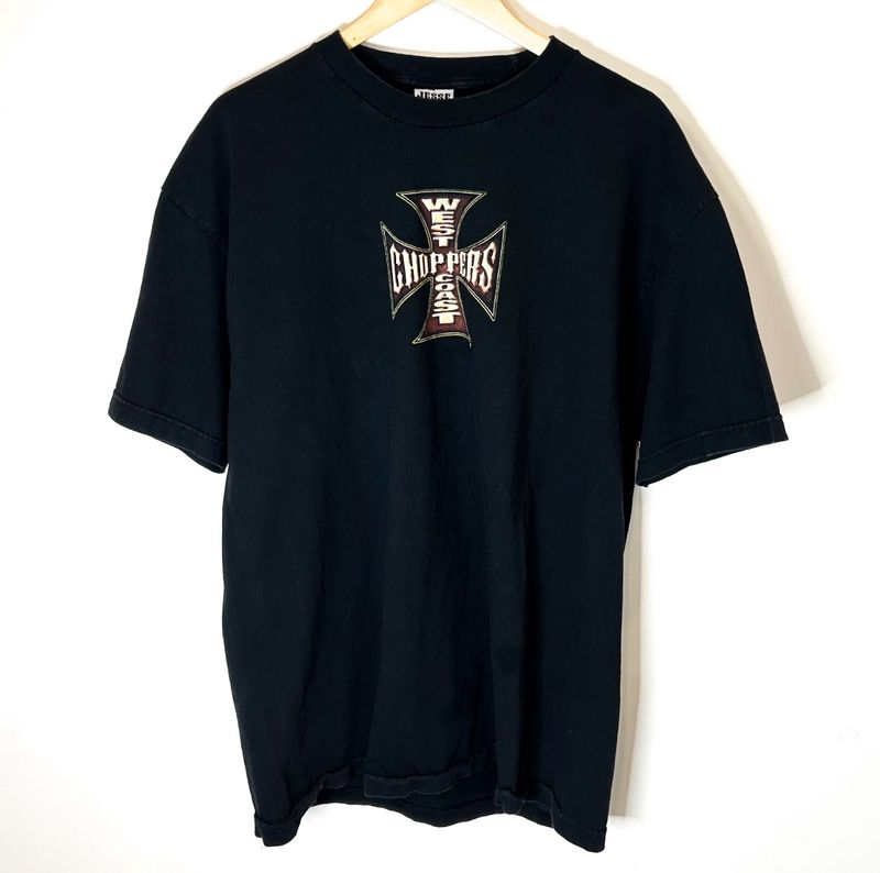 (FINAL SALE) VINTAGE West Coast Choppers Brown Center Logo Tee