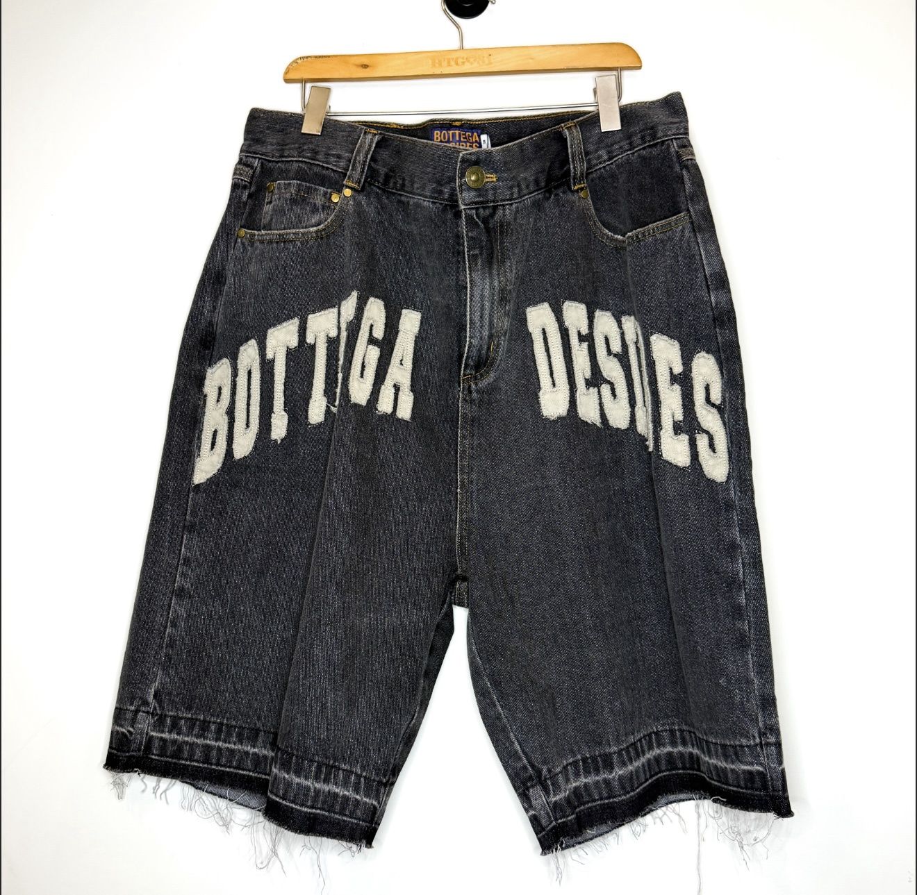 Bottega Desires Jean Shorts, Size: 38