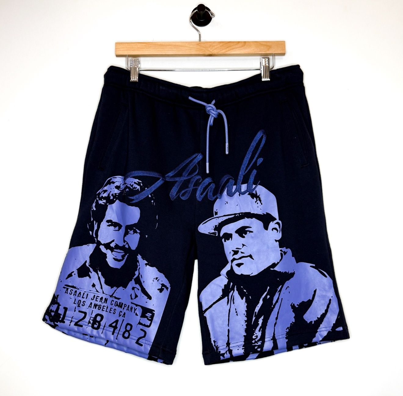 Asaali OG Cartel Sweatshorts, Color: Navy, Size: L