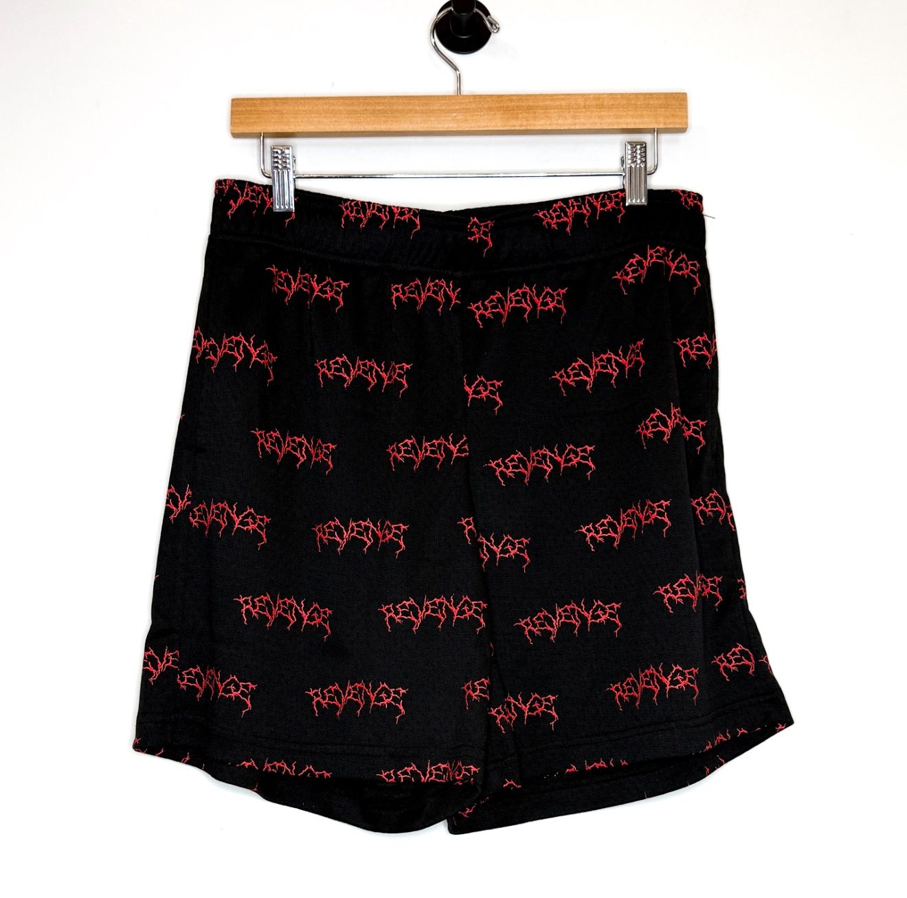Revenge Mesh Shorts, Color: Red, Size: M