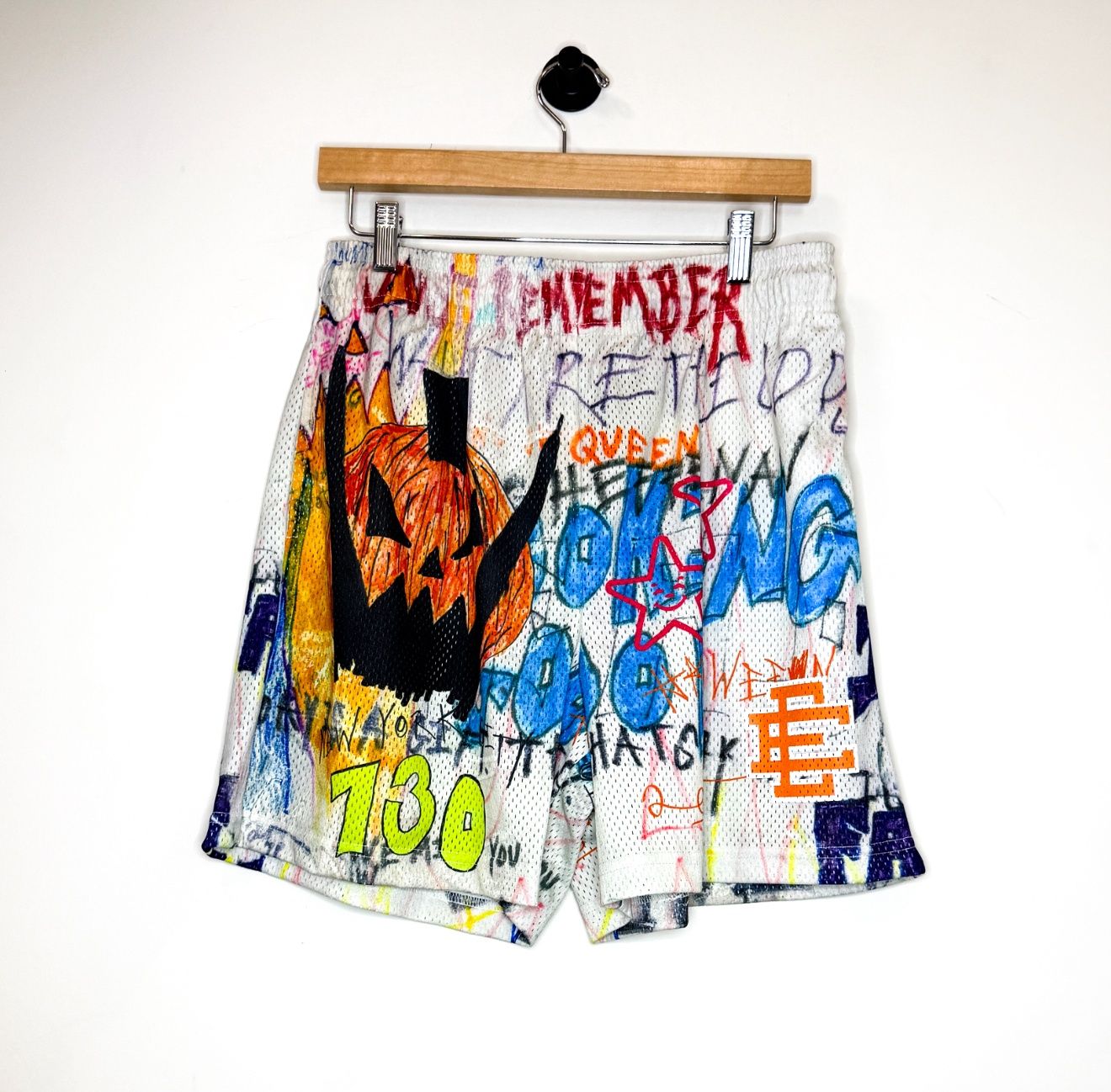 Eric Emanuel x ASS PIZZA 730 Shorts, Size: XL