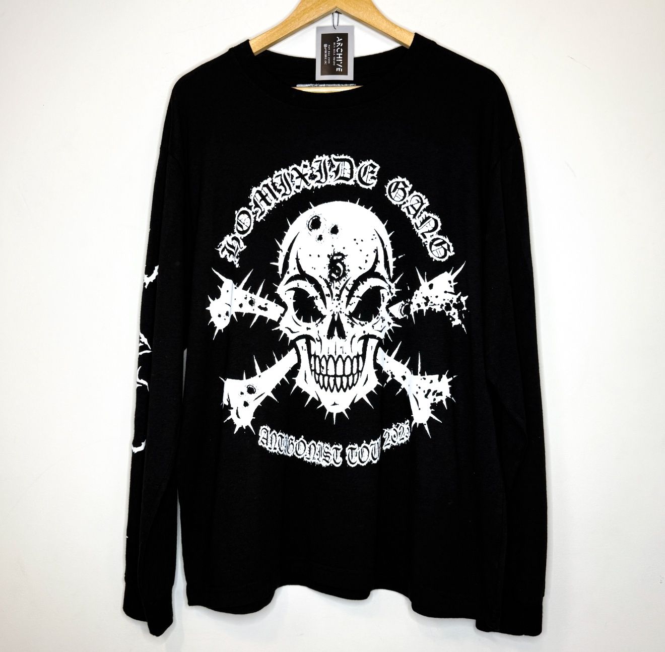 Homixide Gang Skull x Crossbones L/S Tee, Size: L