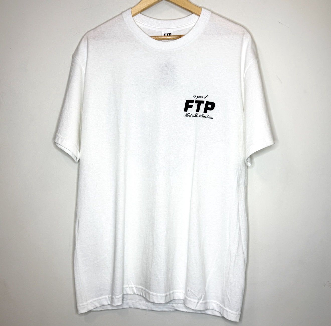 FTP 15 Year Anniversary Tee, Color: White, Size: L
