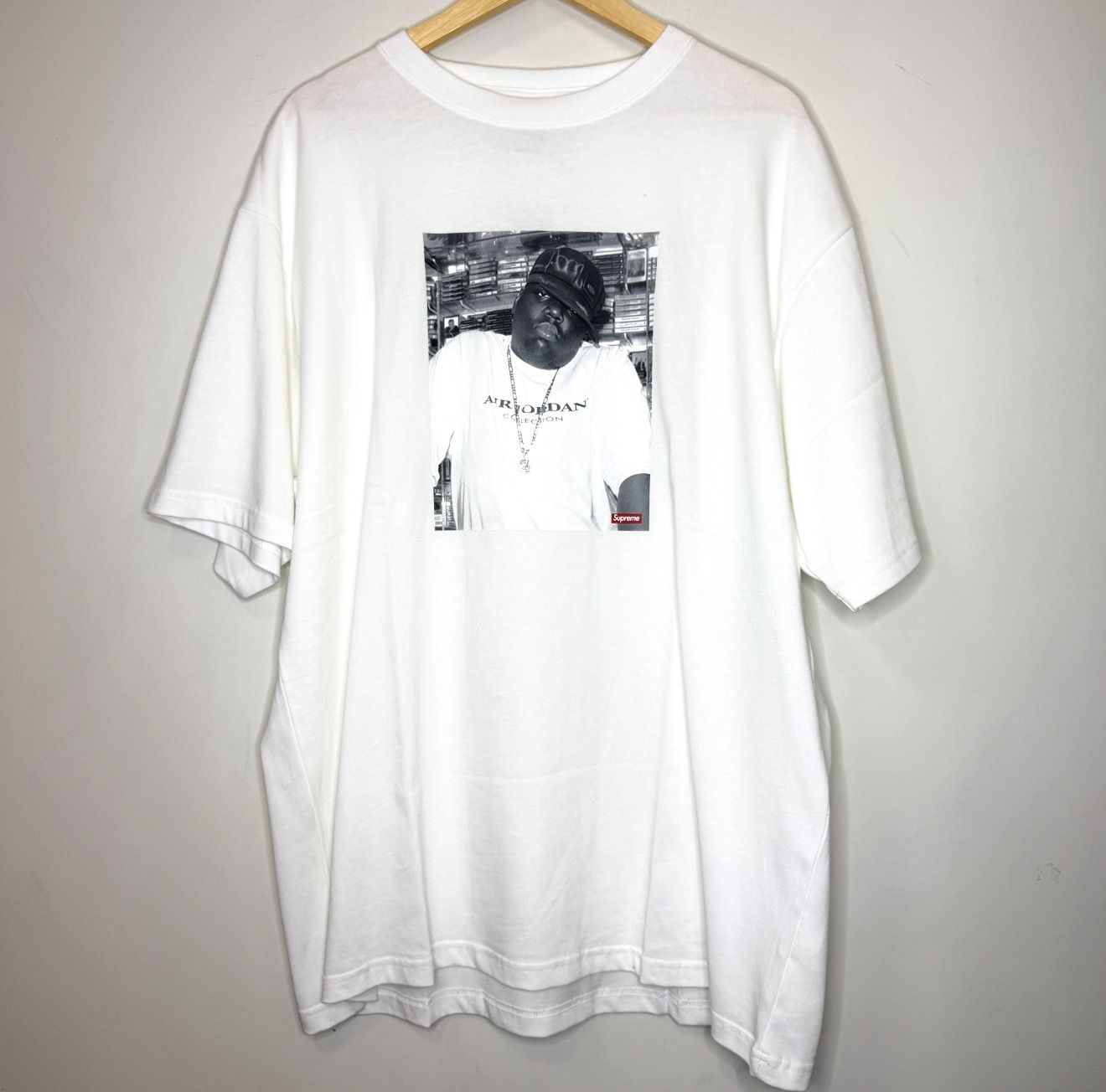 Supreme x Jordan x Biggie Tee White, Size: XXL