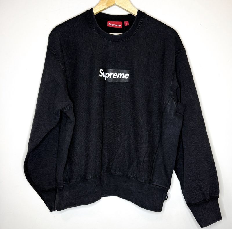 Supreme Washed Box Logo Crewneck