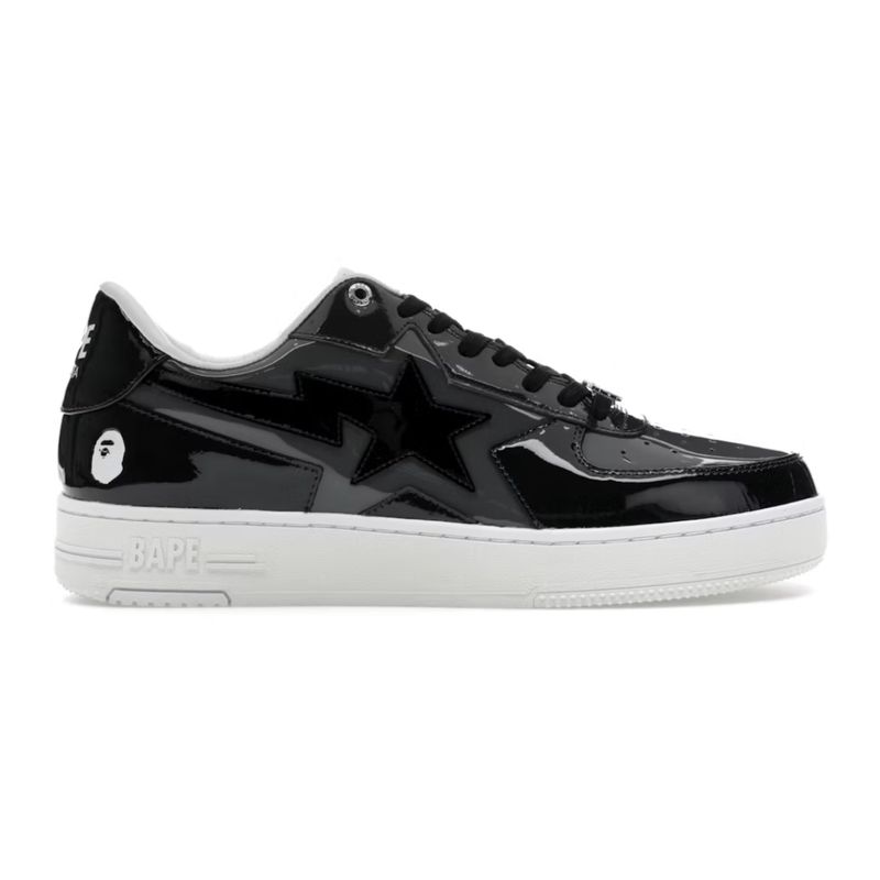 Bape Sta Icon Black Grey Patent