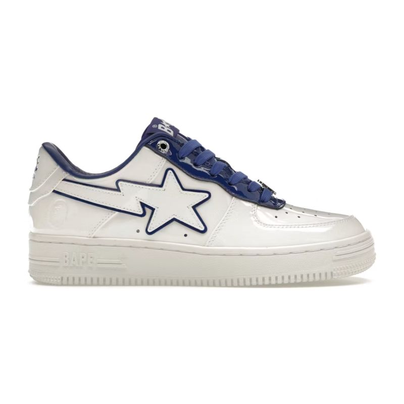 Bape Sta Patent White Navy