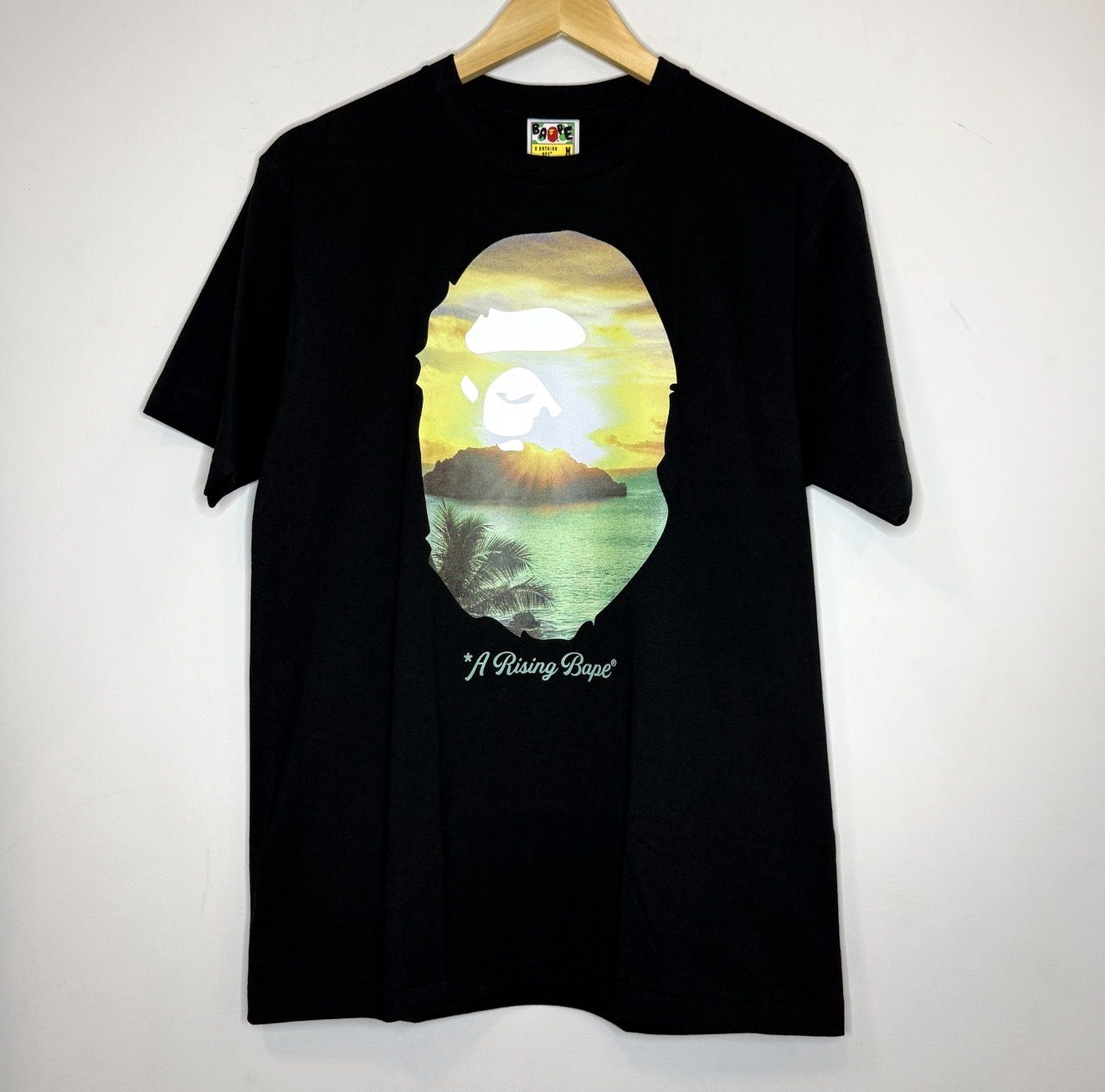 Bape College Tee Sunset, Color: Black, Size: L