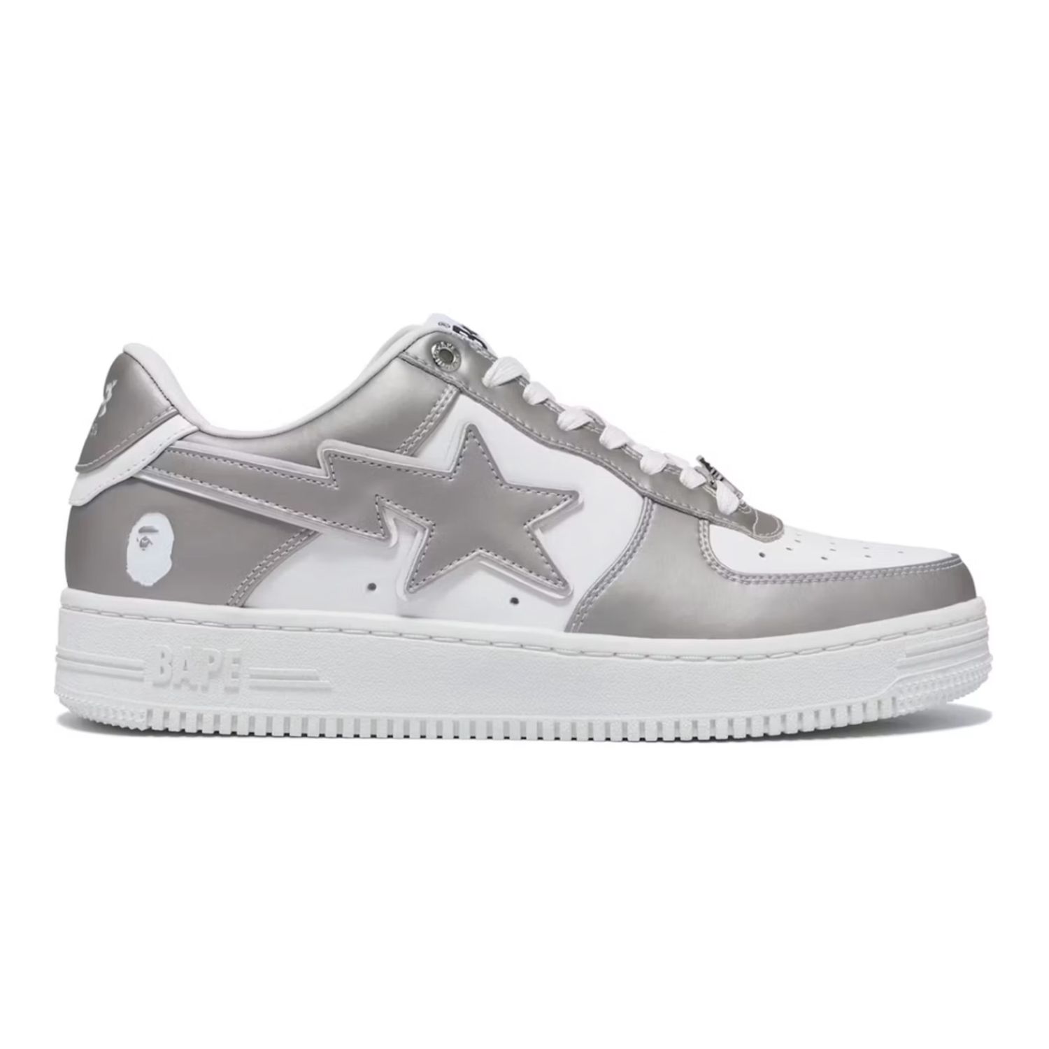 Bape Sta #4 Silver, Size: 8.5